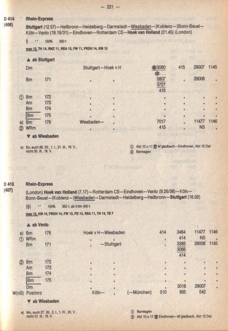 D407 Rheinexpress 1983